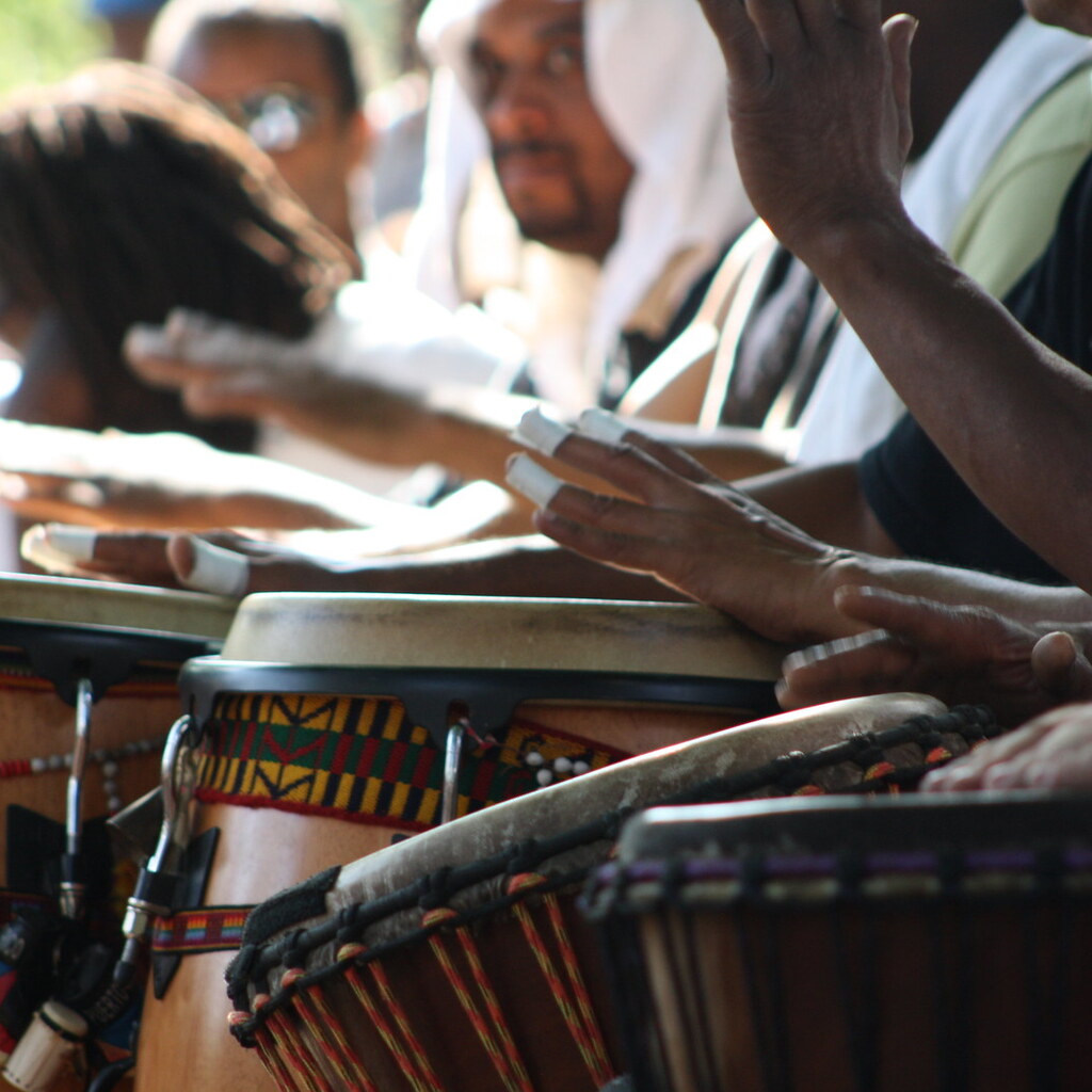 Photo of some hands drumming