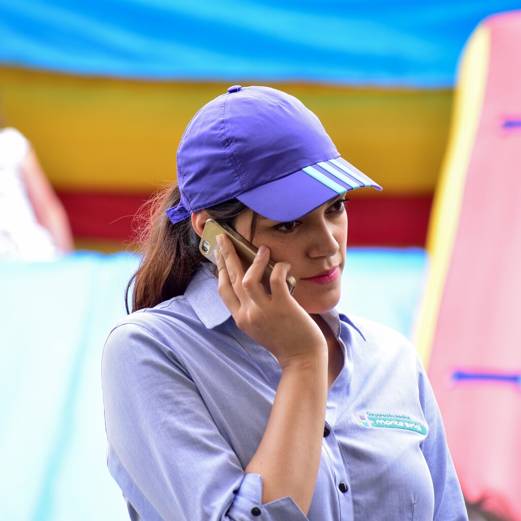 Photo of a woman making a phonecall
