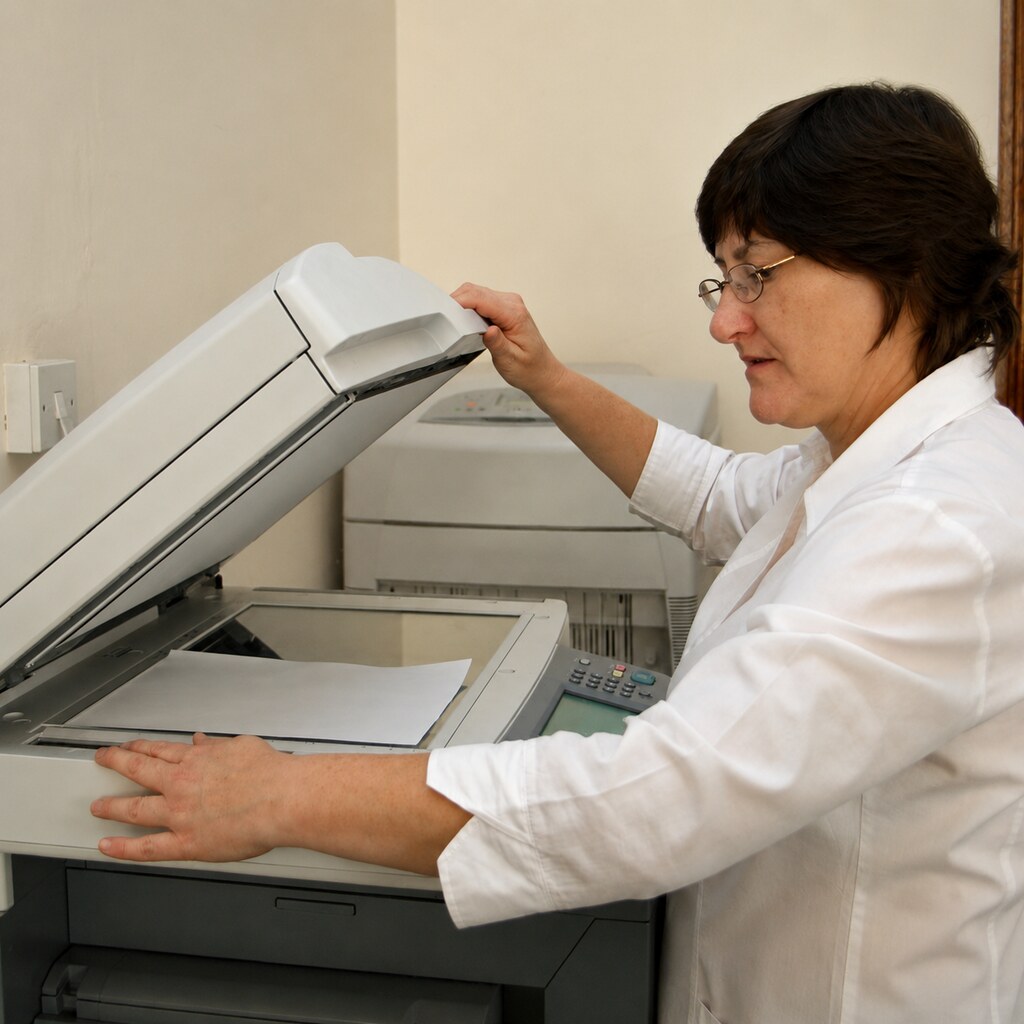Photo of a photocopier
