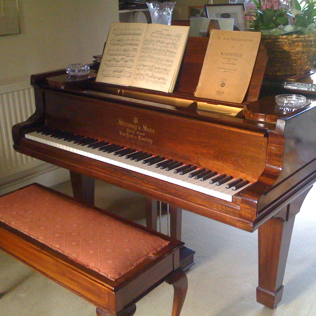 Photo of a piano