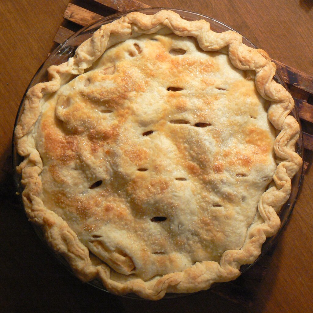 Photo of an apple pie