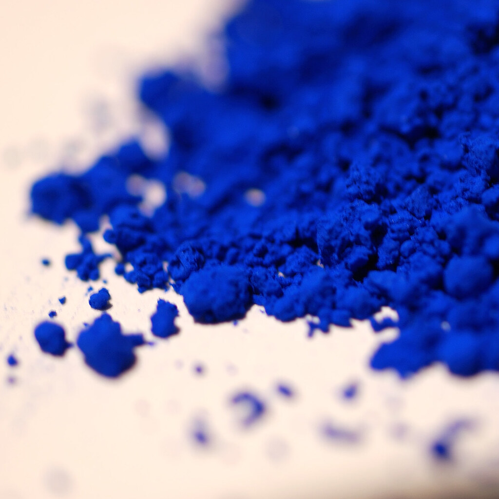 Photo of blue pigment