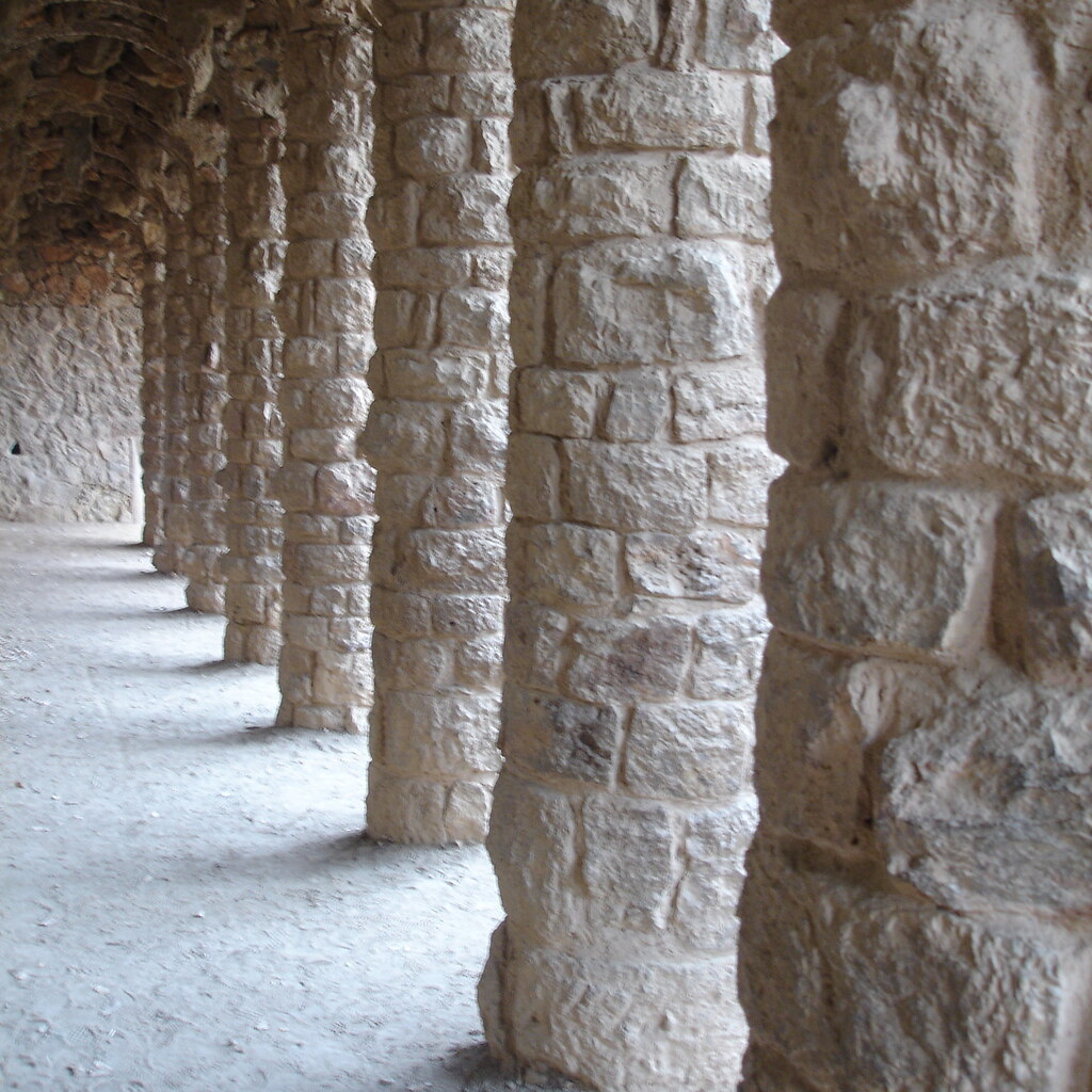 Photo of stone pillars.