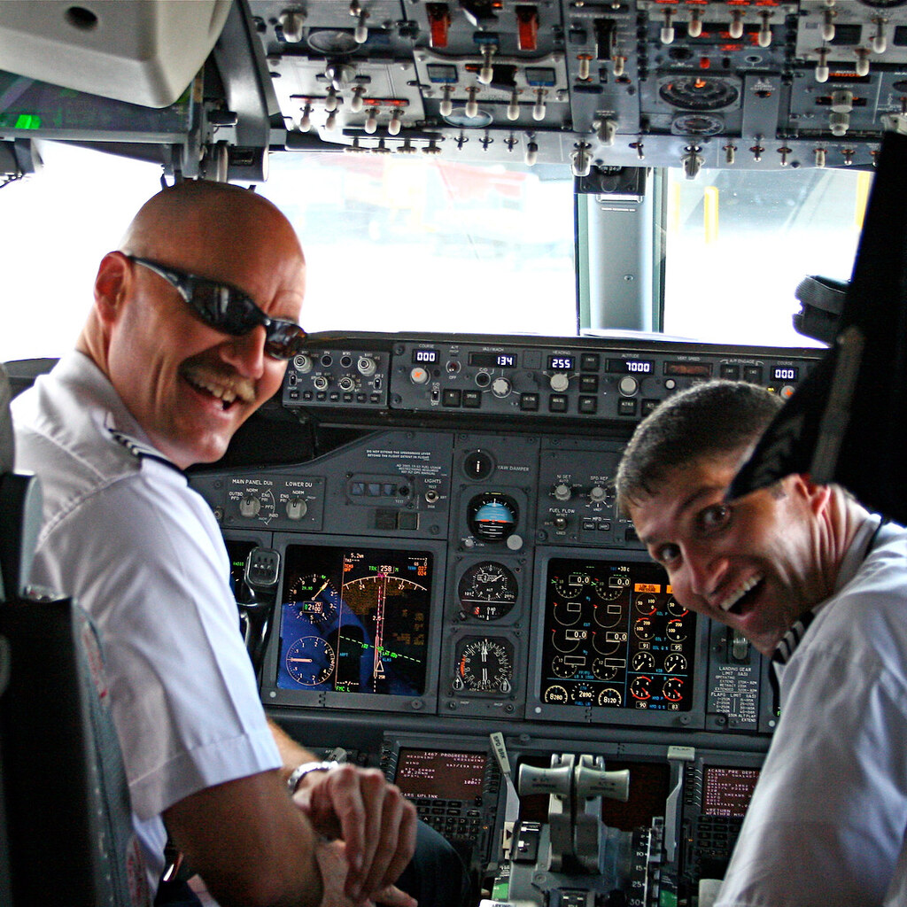 Photo of two pilots