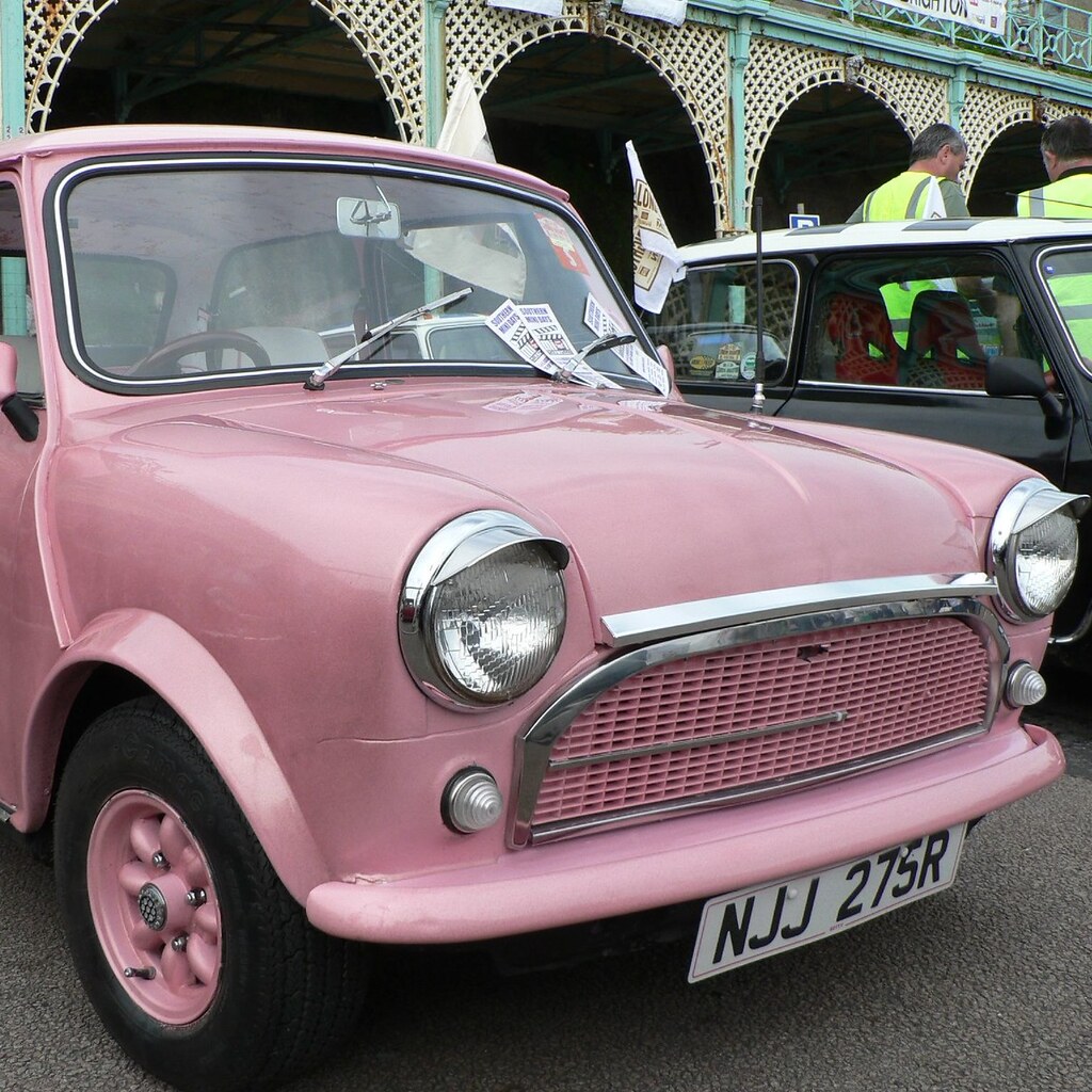 Photo of a pink car