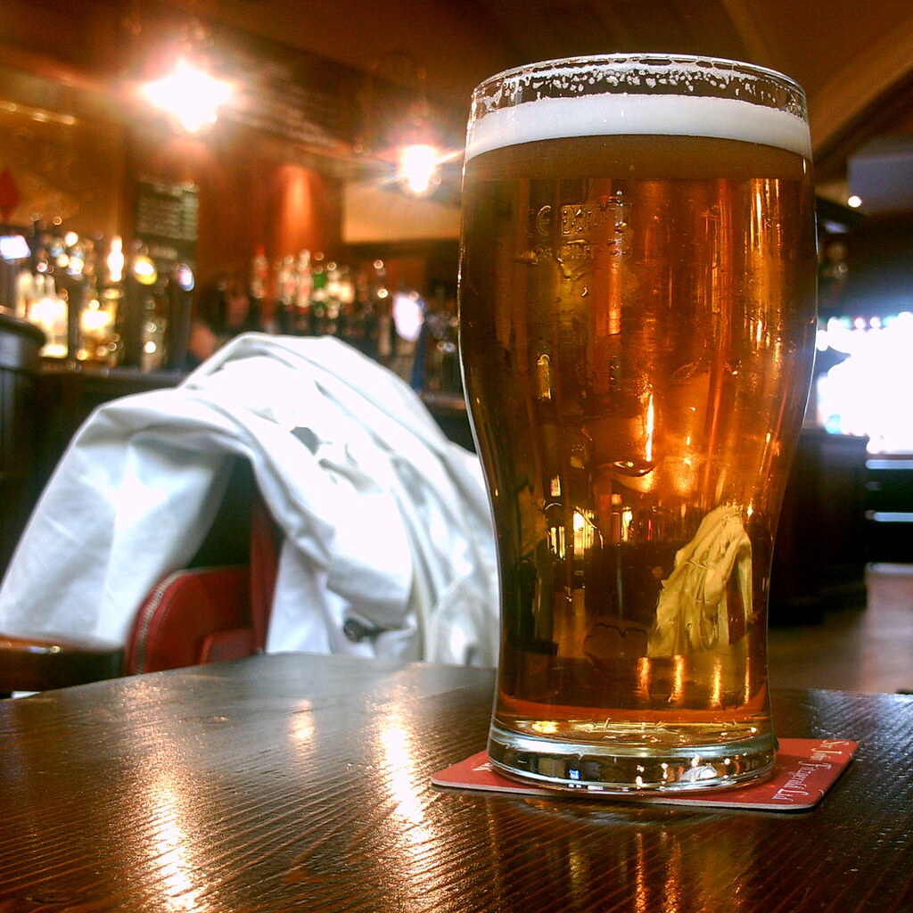 Photo of a pint of beer