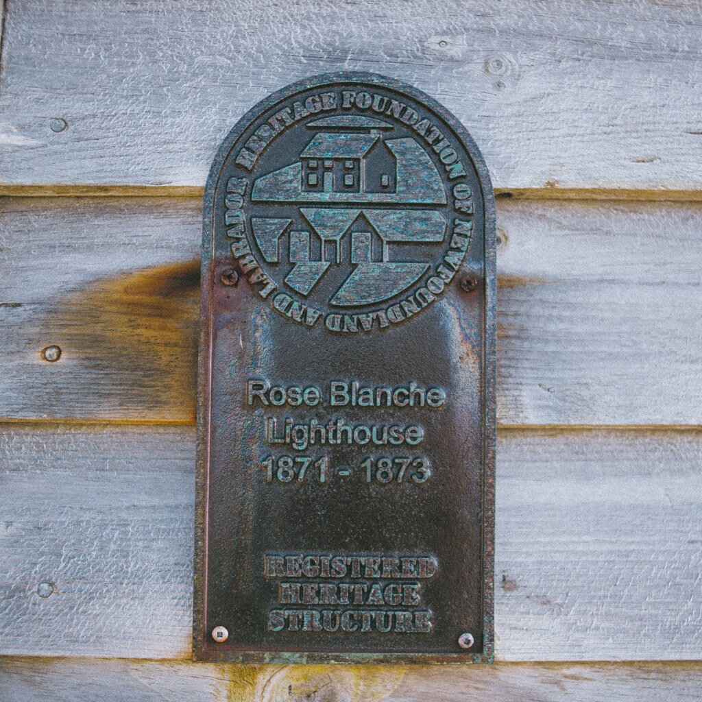 A photo of a plaque