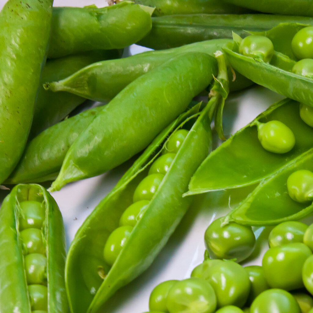 Photo of peas in pods