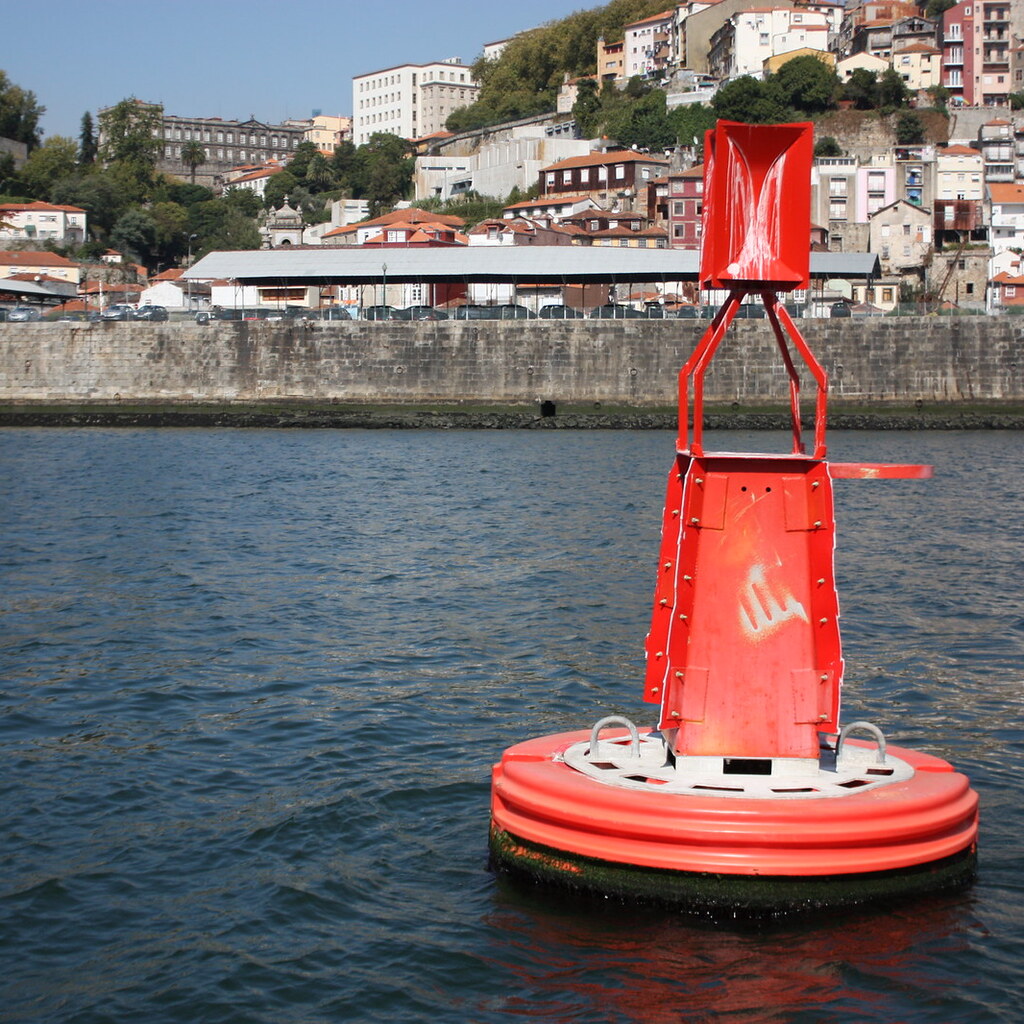 Photo of a red buoy
