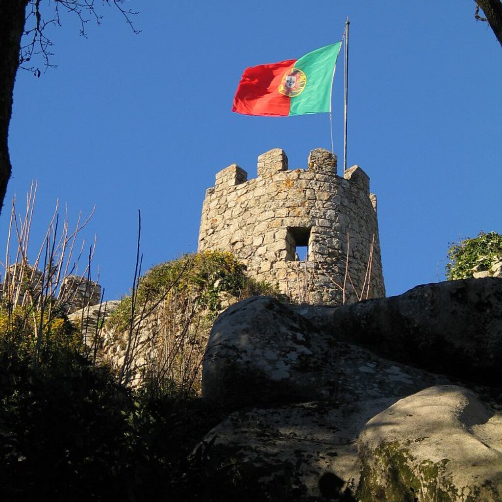 Photo of the Portuguese flag.