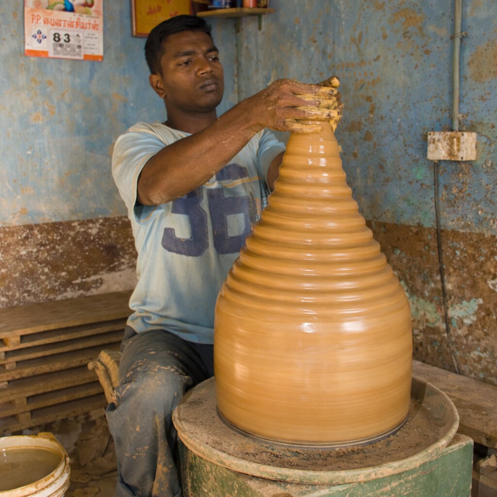 Photo of a potter