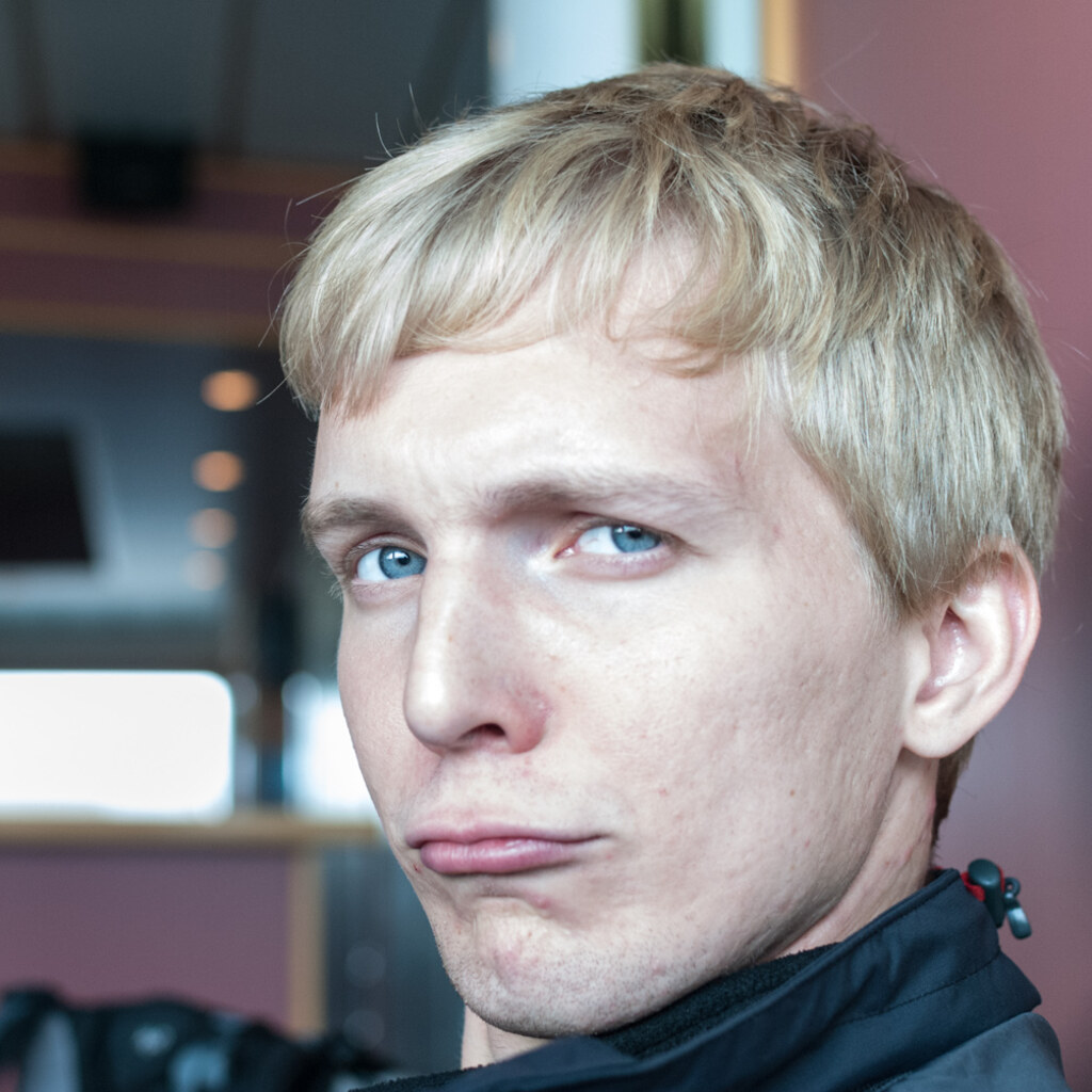 Photo of a man pouting