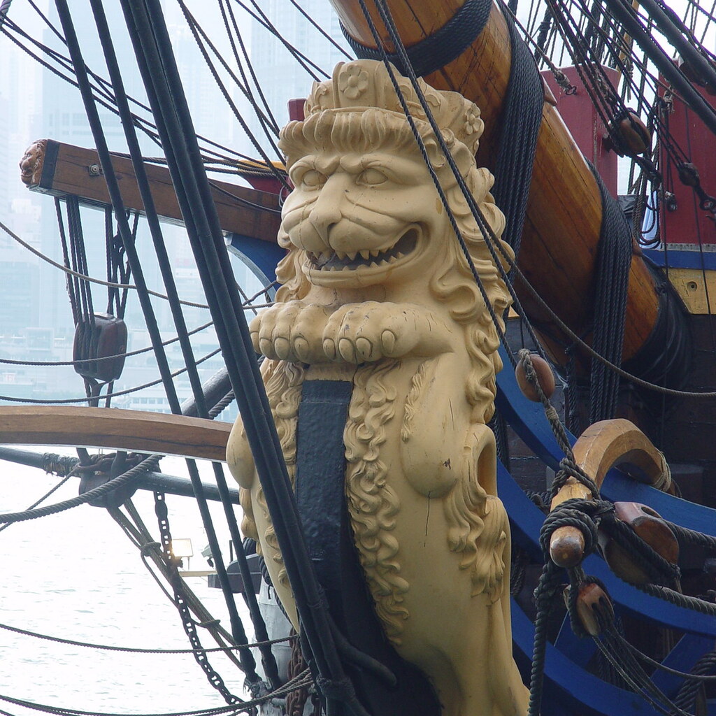 Photo of the prow of a ship.