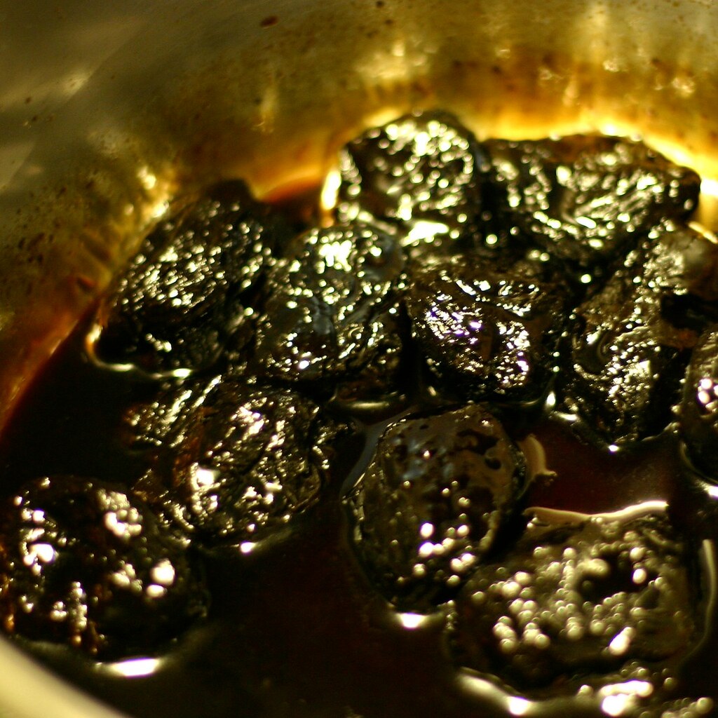 Photo of some prunes cooking