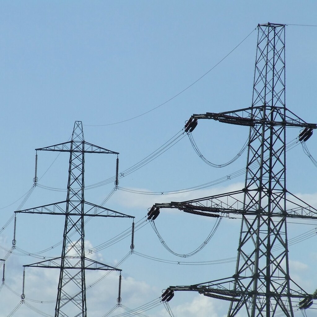 Photo of power pylons
