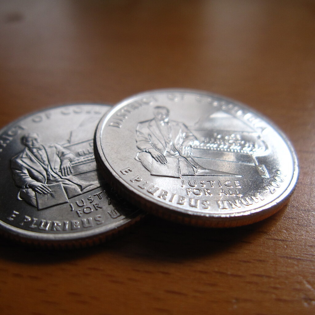 Photo of two quarters