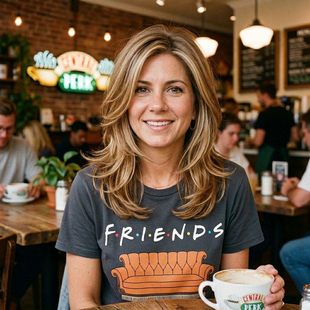 Generated image of a friends fan
