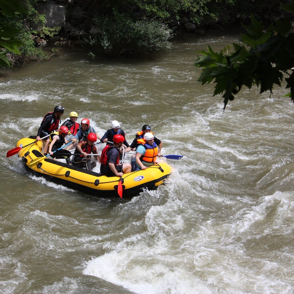 Photo of people in a raft