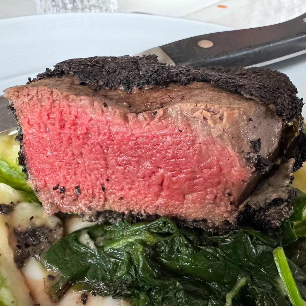 Photo of a rare steak