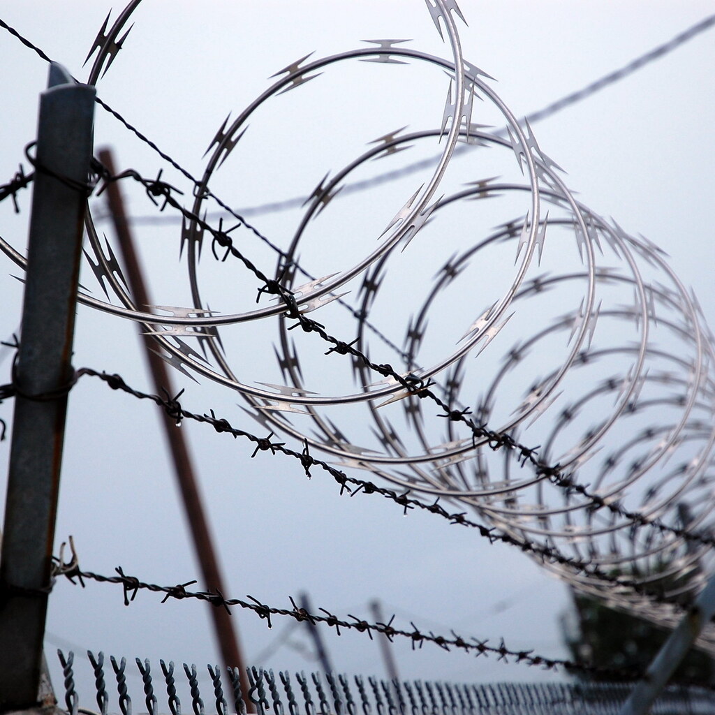 Photo of some razor wire
