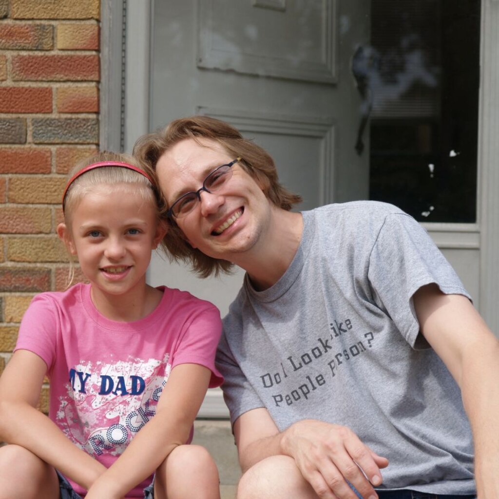 Photo of a father-daughter relationship.