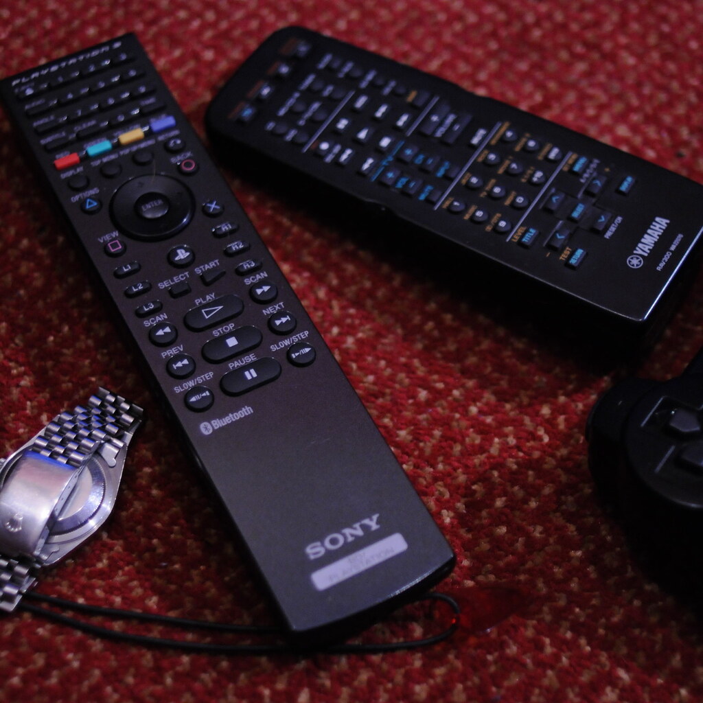 Photo of some remote controls