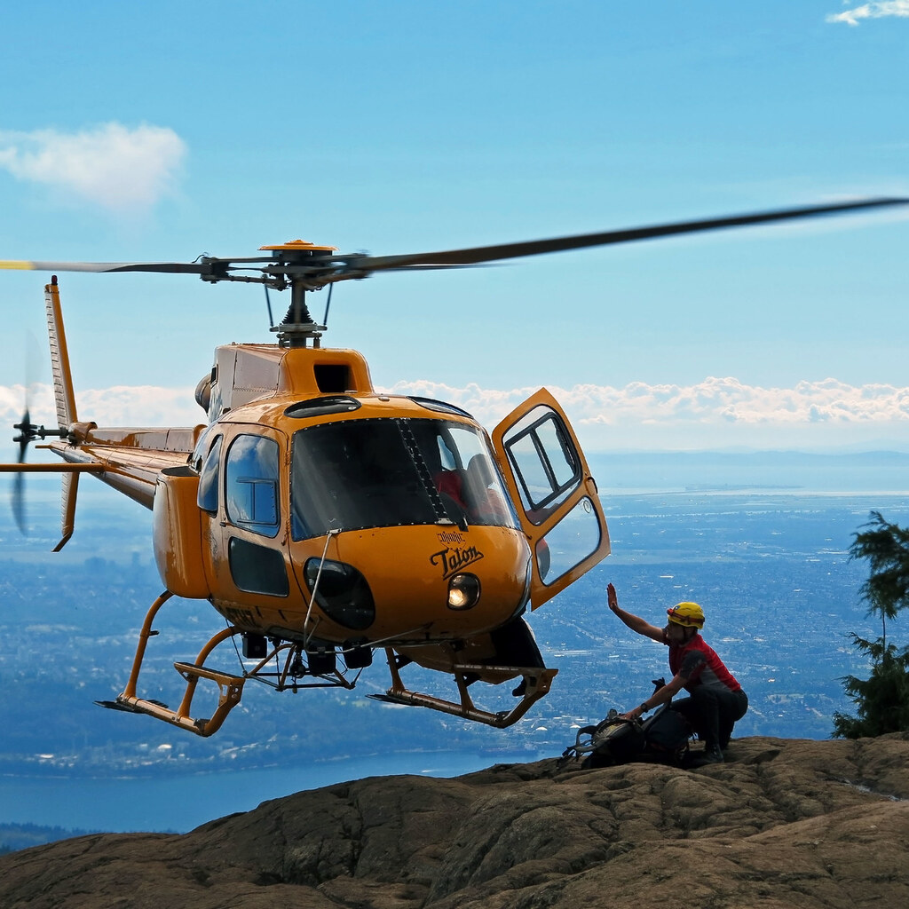 Photo of a rescue helicopter