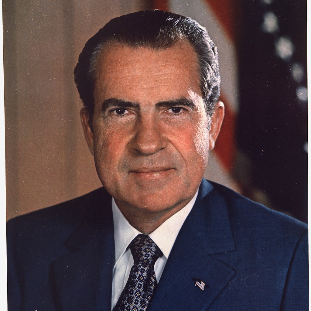 Former US President Richard Nixon.