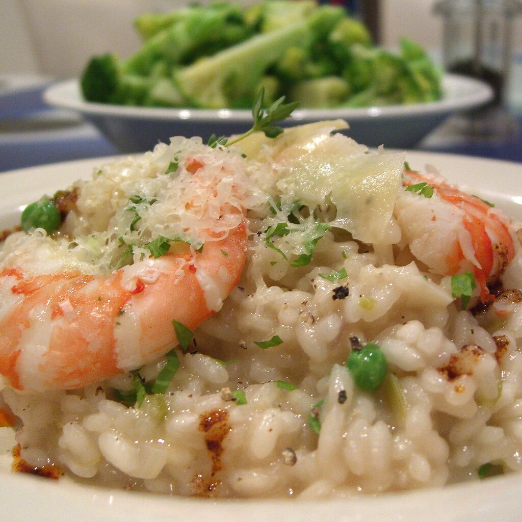 Photo of a prawn risotto