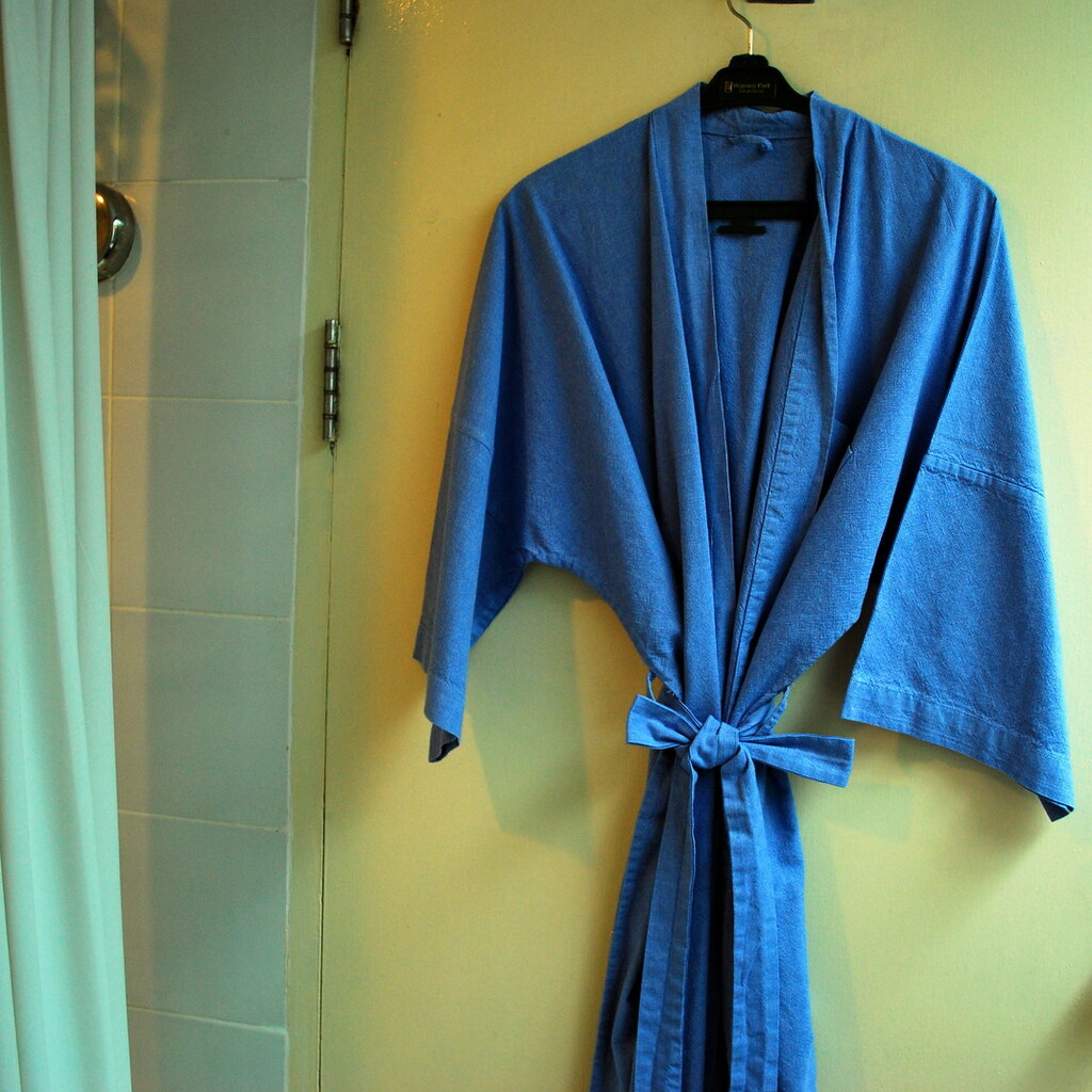 A bath robe.
