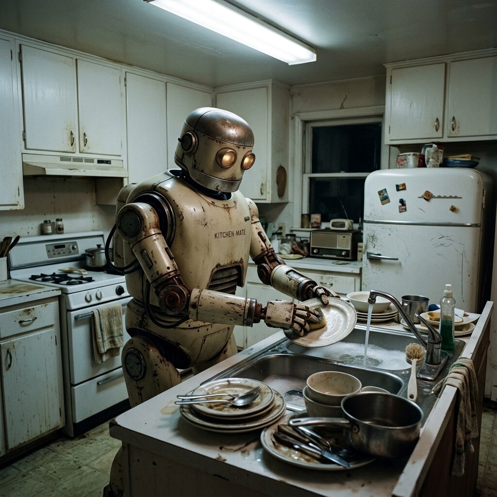 Generated image of a robot