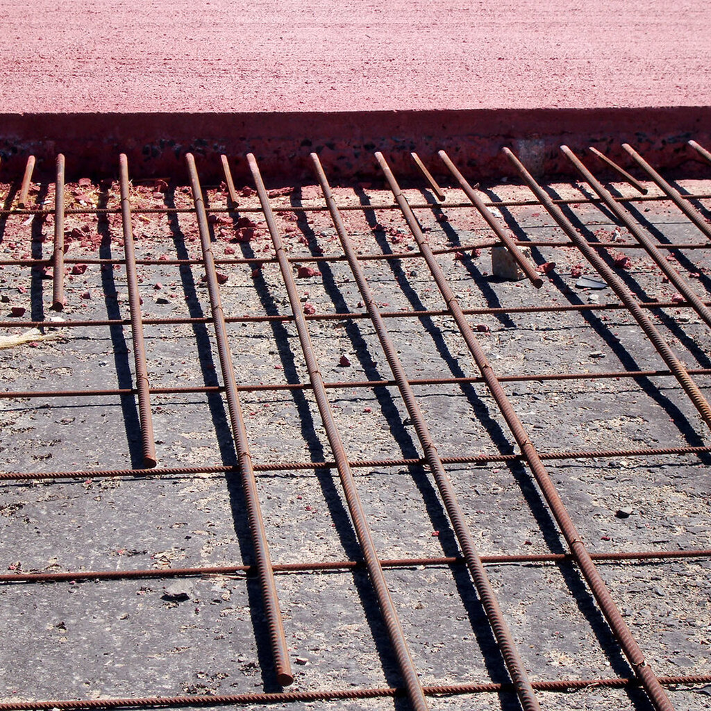 Photo of reinforcing rods