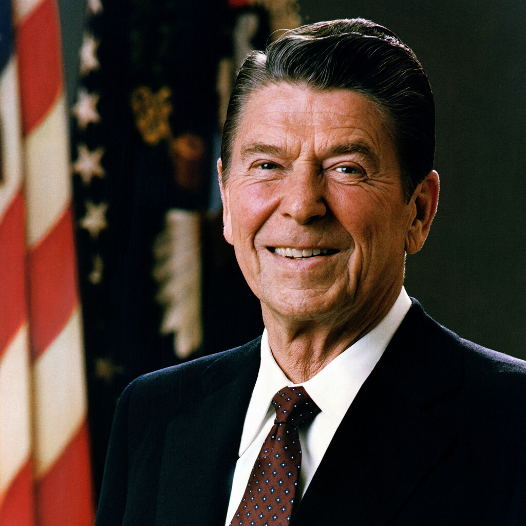 Former US President Ronald Reagan.