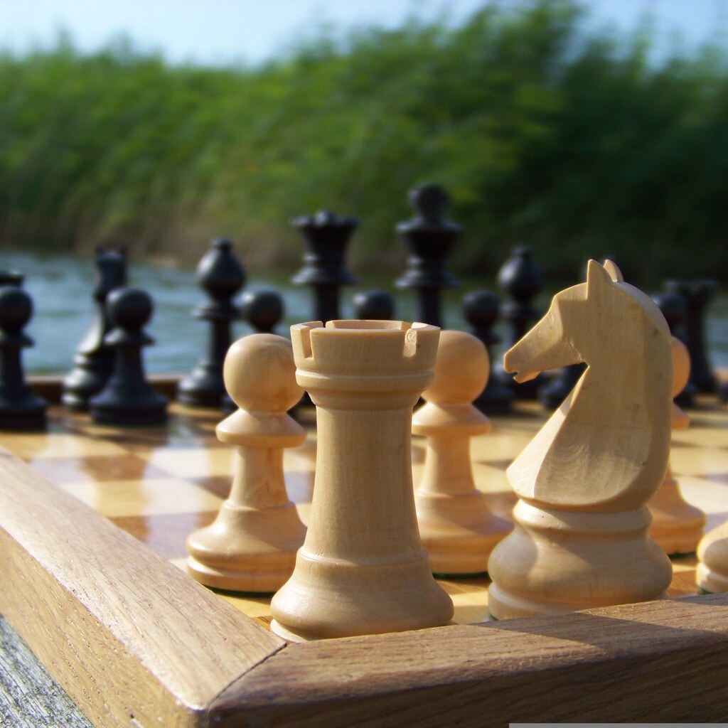 Photo of a rook chess piece