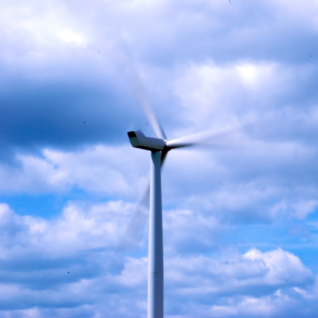 Photo of a wind turbine