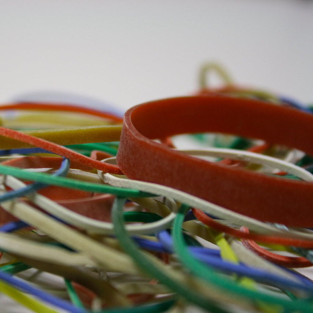 Photo of some rubber bands