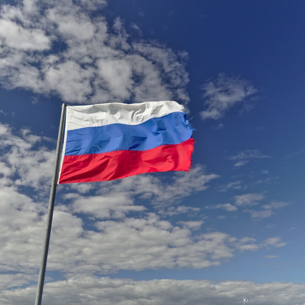 Photo of the Russian flag