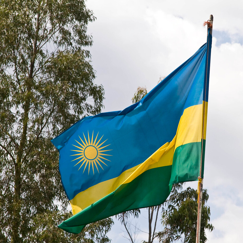 Photo of the Rwandan flag