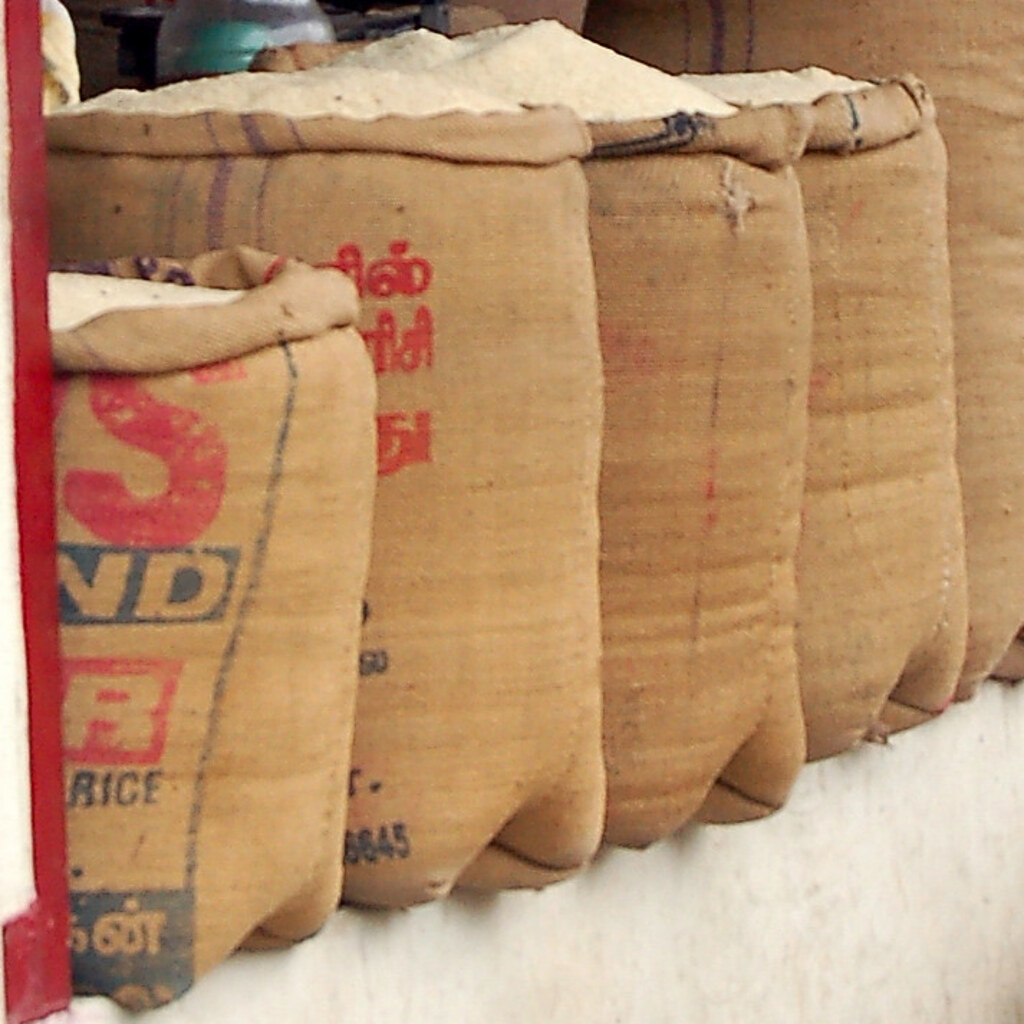 Photo of some flour sacks.