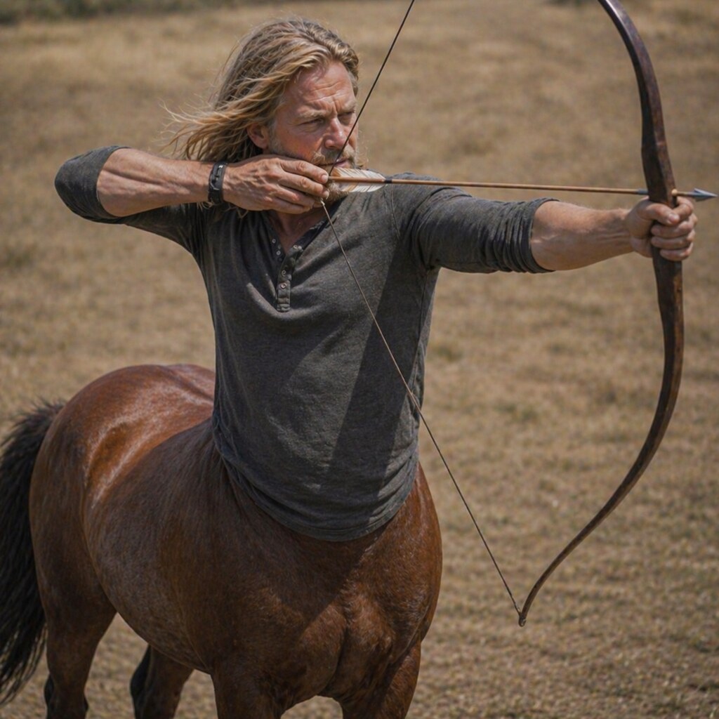 Generated image of a centaur archer