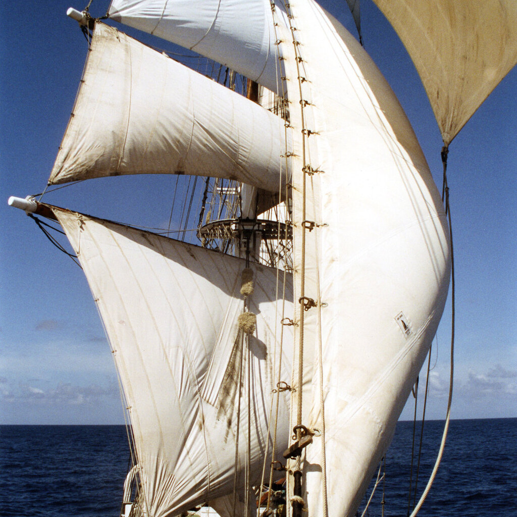 Photo of sails on a ship