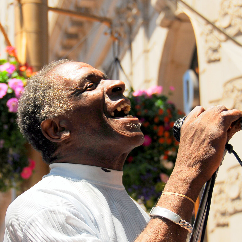 Photo of a man singing