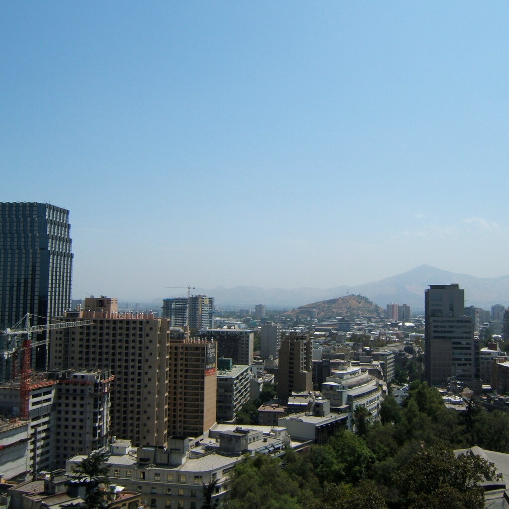 Photo of the Santiago skyline, Chile