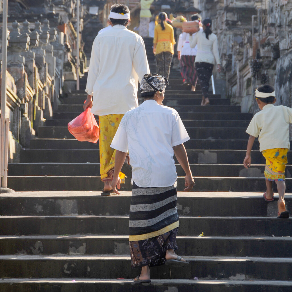 Photo of men wearing sarongs