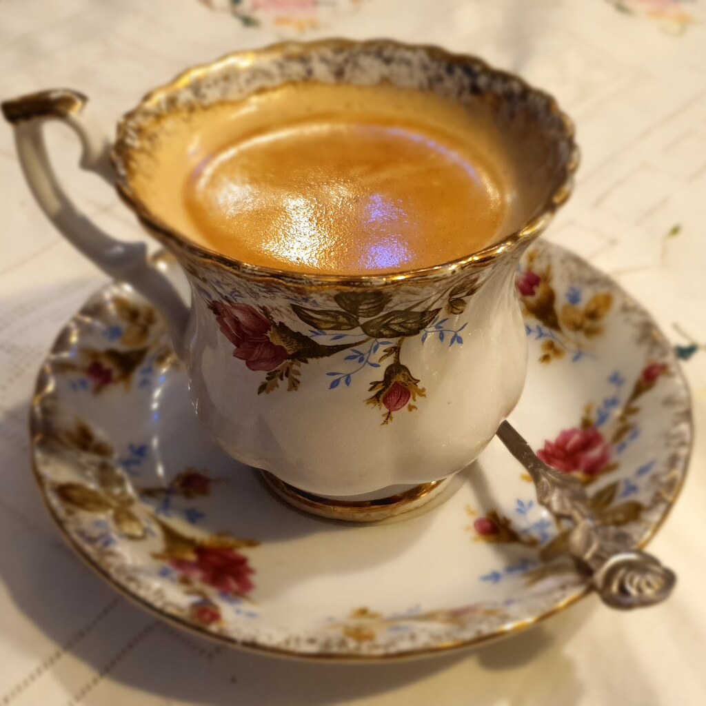 Photo of a cup and saucer
