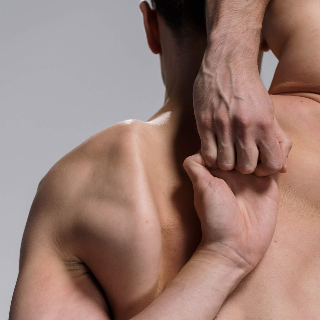 Photo of a man's scapula