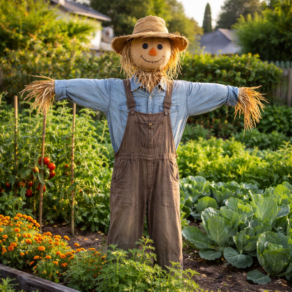 Generated image of a scarecrow