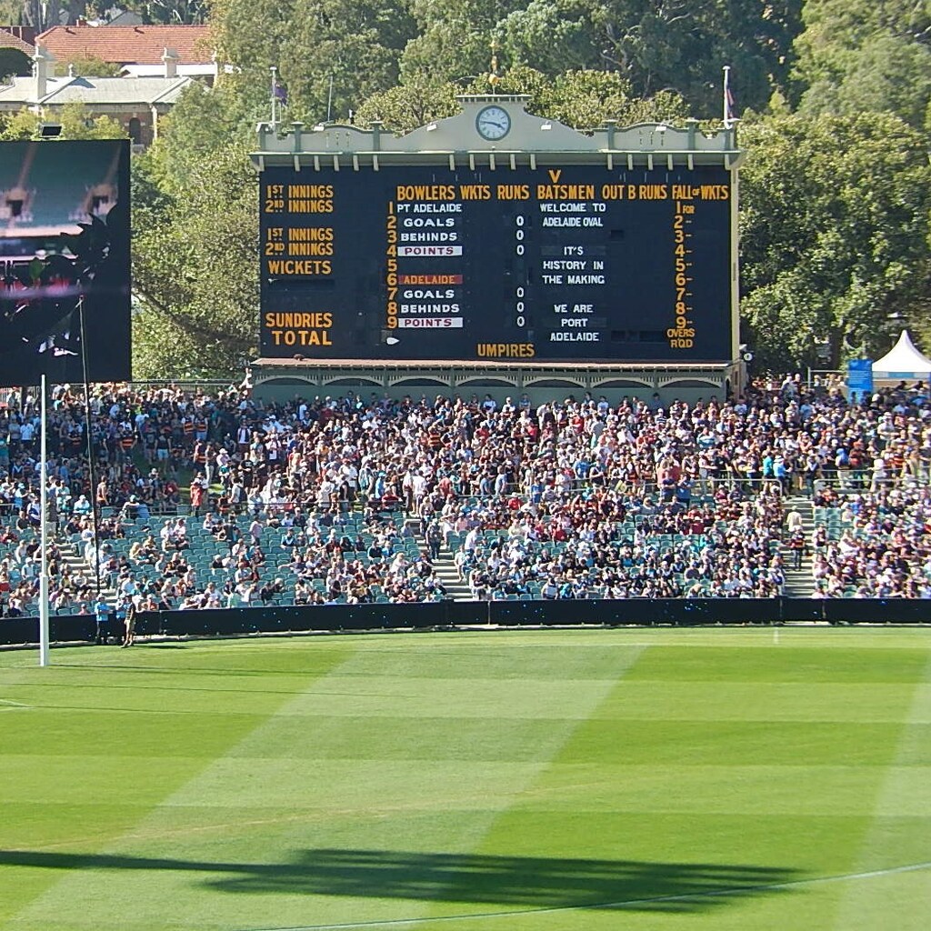 Photo of a scoreboard