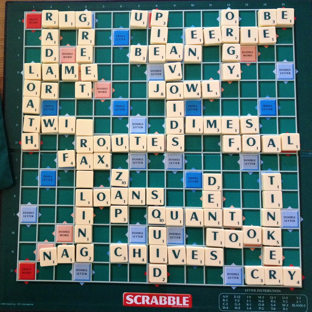 A game of scrabble.