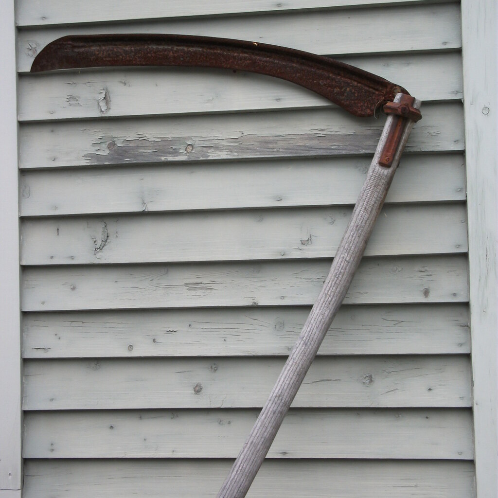 Photo of a scythe